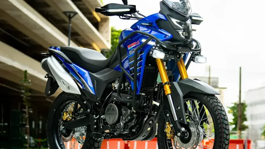 Moto Shineray SBM 250T 2026 na cor azul