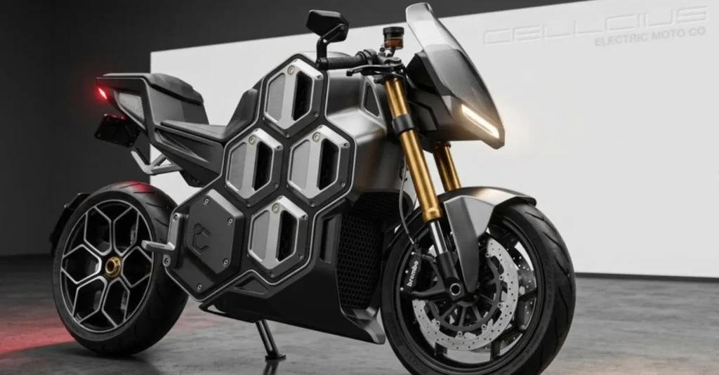 Conceito moto elétrica Cellcius C-01