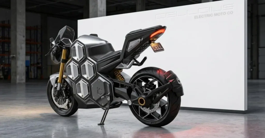 Conceito moto elétrica Cellcius C-01