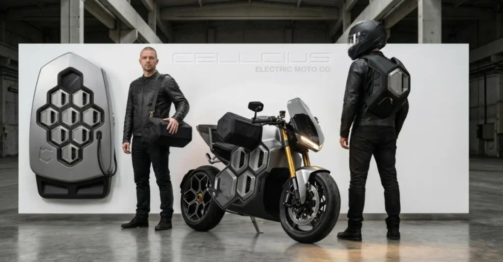 Conceito moto elétrica Cellcius C-01