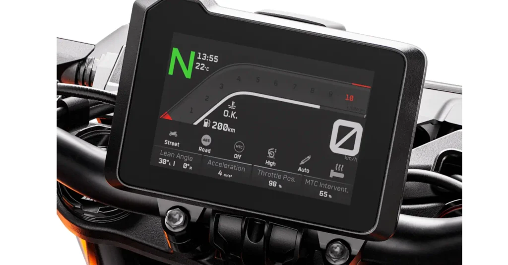 Painel da KTM 990 Duke