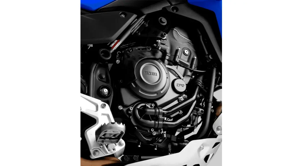 Detalhe do motor da Yamaha Ténéré 700